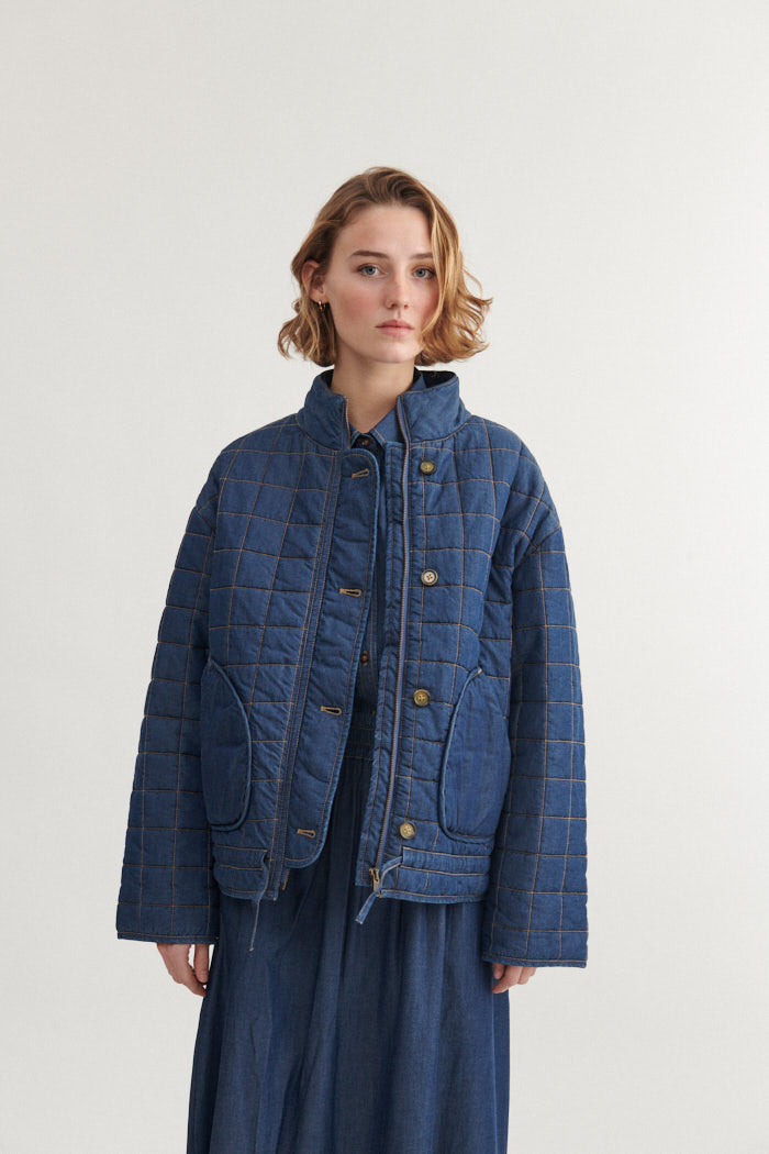 Basic Apparel Bine Bomber Jacket Jakker 103 Mid Blue